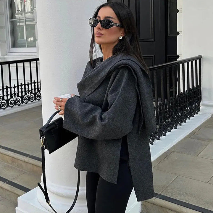 Helena | Damen Oversized Mantel lässig & warm