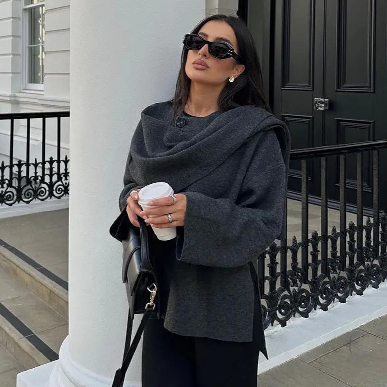 Helena | Damen Oversized Mantel lässig & warm