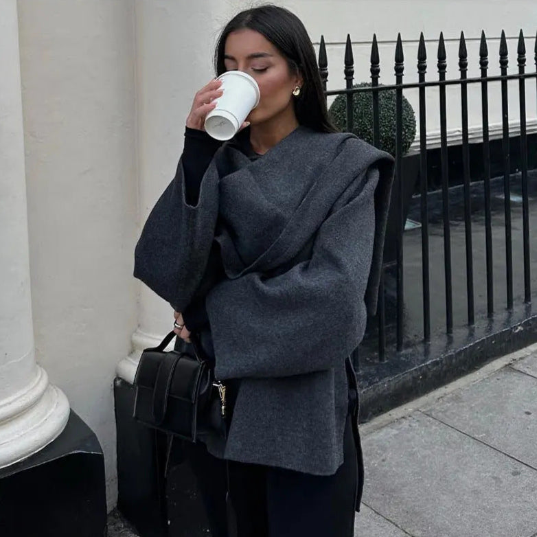Helena | Damen Oversized Mantel lässig & warm