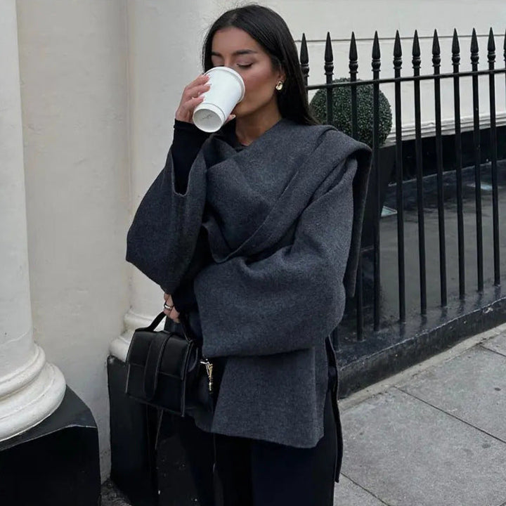 Helena | Damen Oversized Mantel lässig & warm