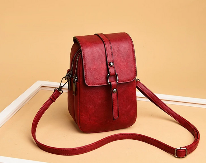 Vintage-Umhängetasche aus weichem Leder mit Stil