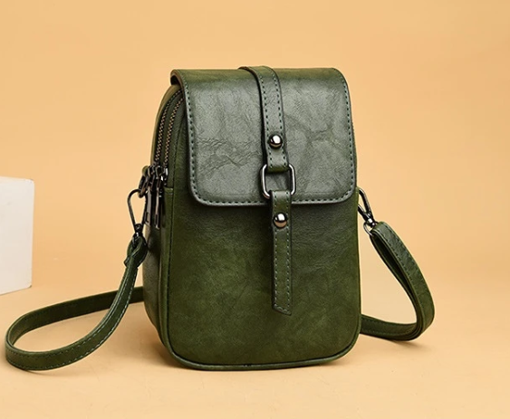 Vintage-Umhängetasche aus weichem Leder mit Stil