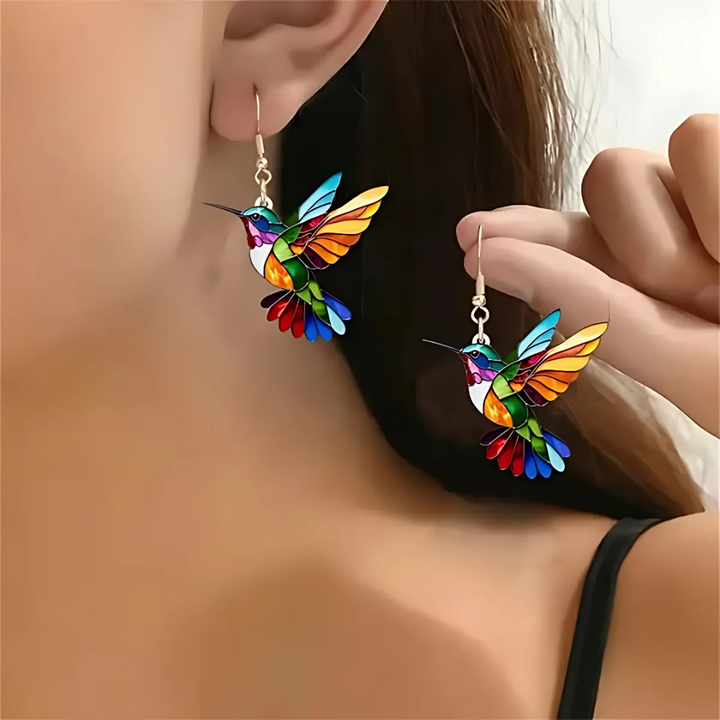 Yasmin | Schlichte Halskette mit Kolibri Charm