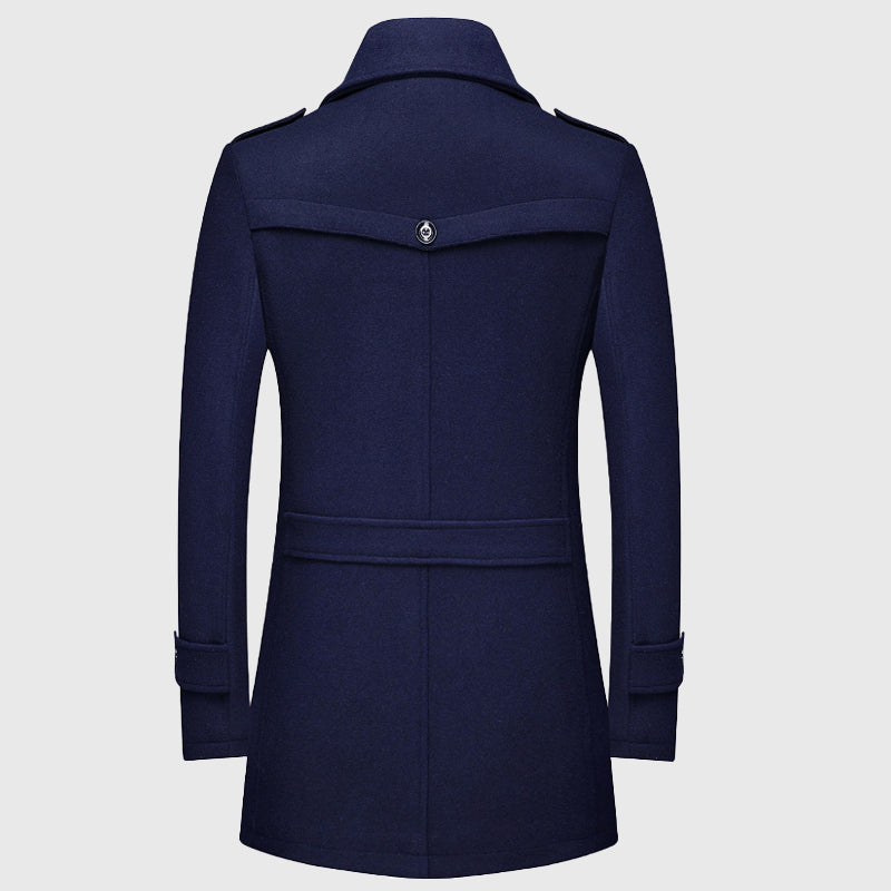 Prescott Tailors Legacy Wollmantel mit Knopfleiste