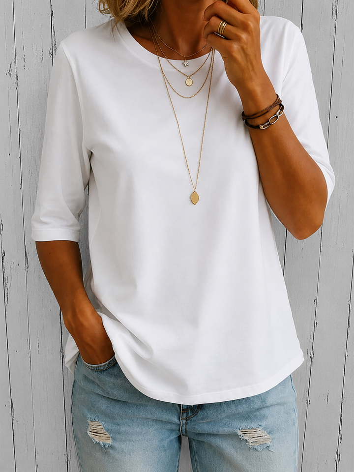Nora | Elegantes Komfort T Shirt Trend Look
