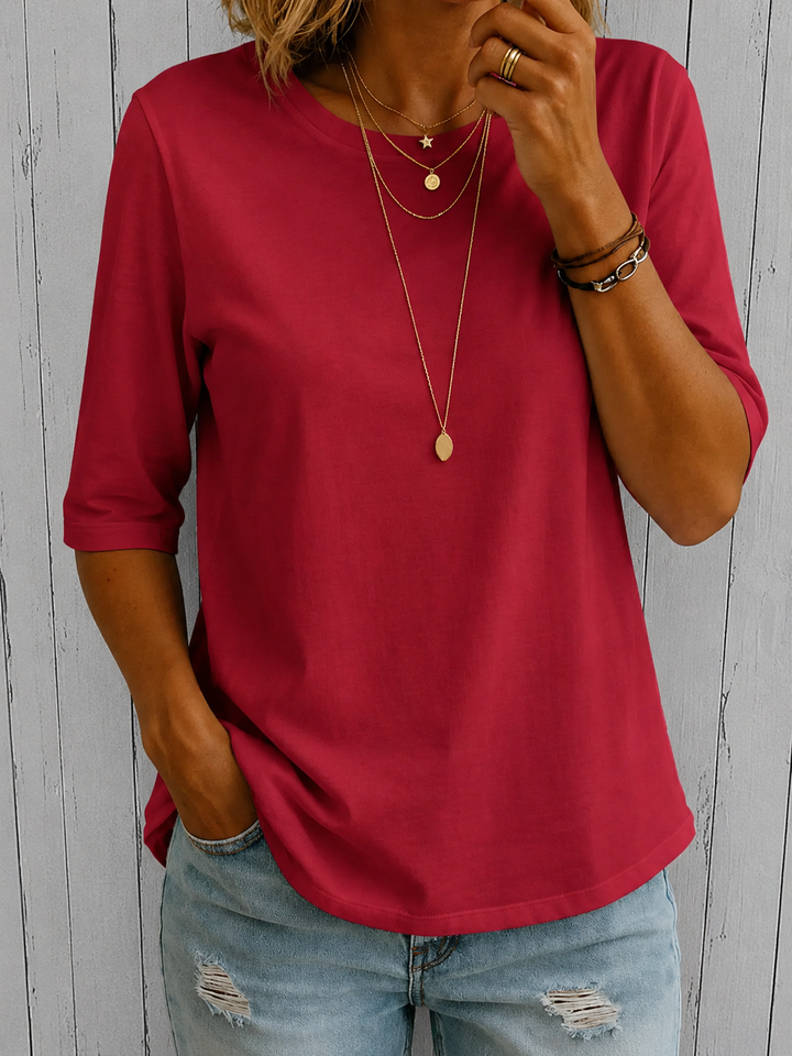 Nora | Elegantes Komfort T Shirt Trend Look