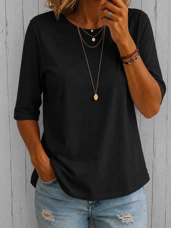 Nora | Elegantes Komfort T Shirt Trend Look