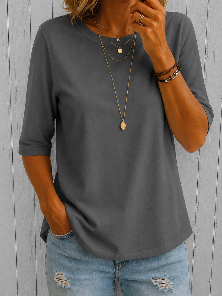 Nora | Elegantes Komfort T Shirt Trend Look