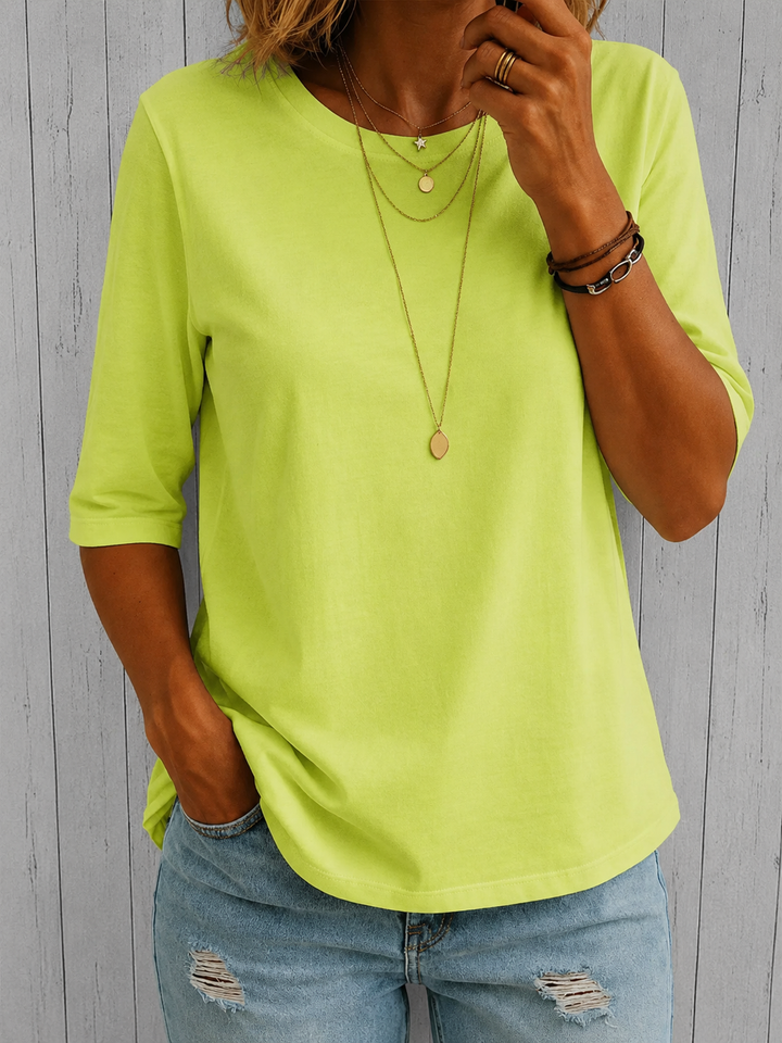 Nora | Elegantes Komfort T Shirt Trend Look