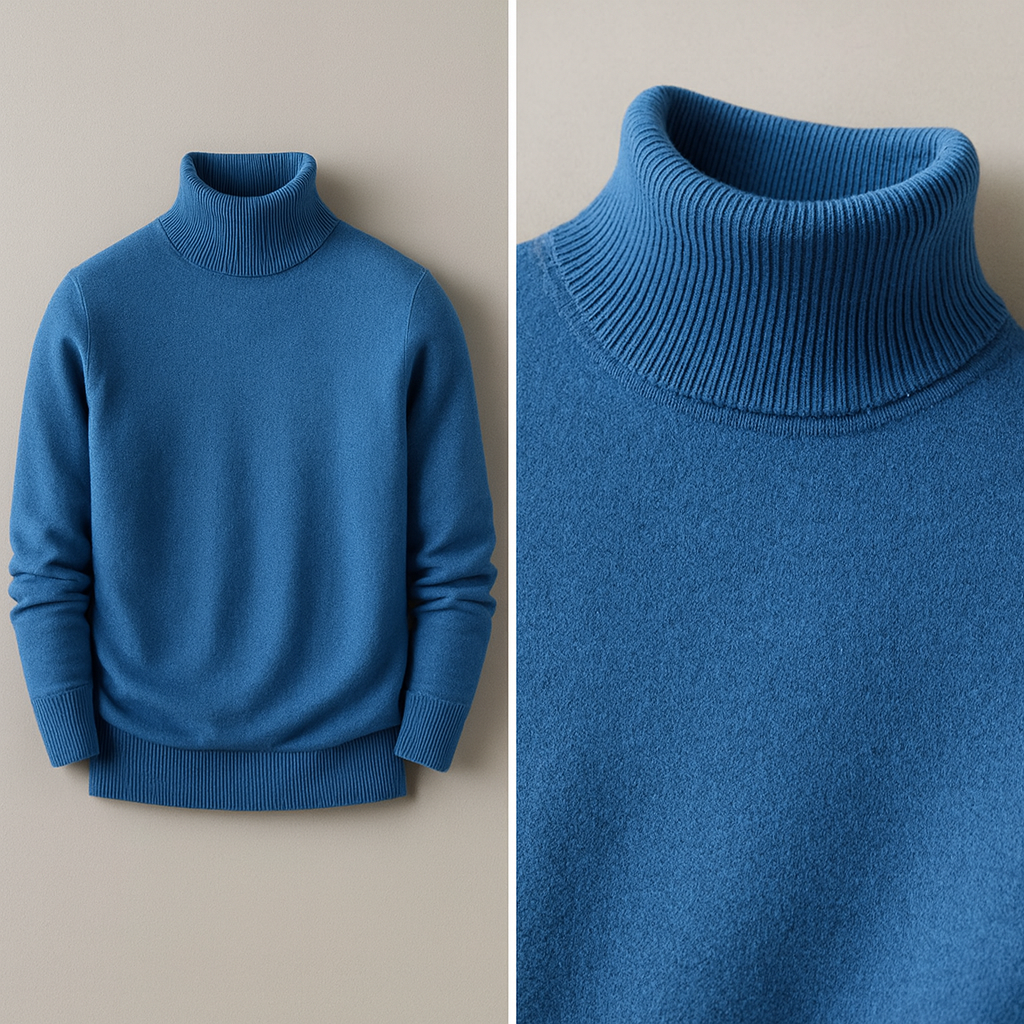 Markus | Pullover Herren hoher Kragen elegant & lässig