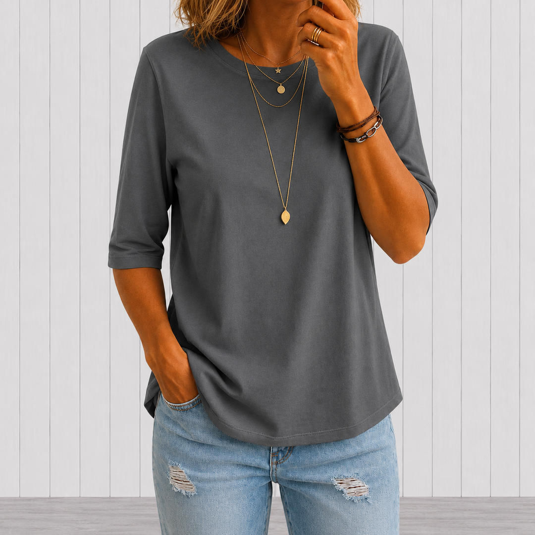 Nora | Elegantes Komfort T Shirt Trend Look