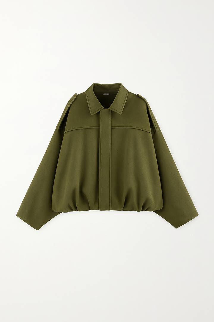 Melina | Schicke Wildlederjacke mit Knopfleiste