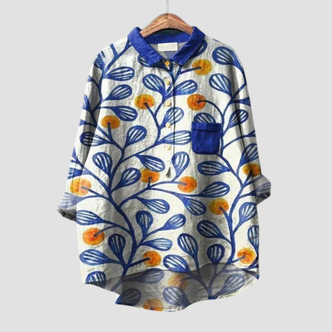 Clarissa | Stilvolle Bluse mit einzigartigem Print
