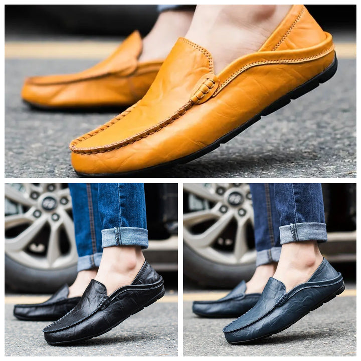 Venezianische handgemachte Lederloafer Herren