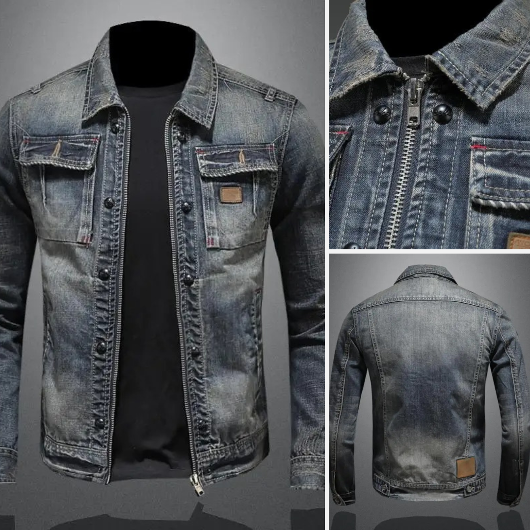 Salvatore | Herren Jeansjacke mit Komfortschnitt