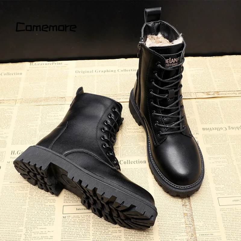 Vanessa | Leder-Winterstiefel mit modischem Design