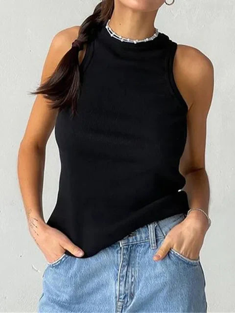 Lässiges schulterfreies Tanktop für Frauen