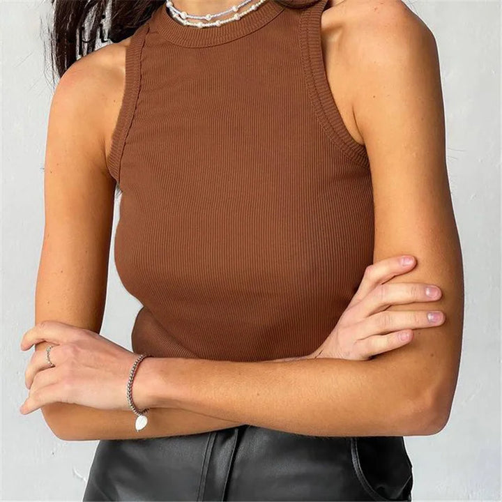 Lässiges schulterfreies Tanktop für Frauen