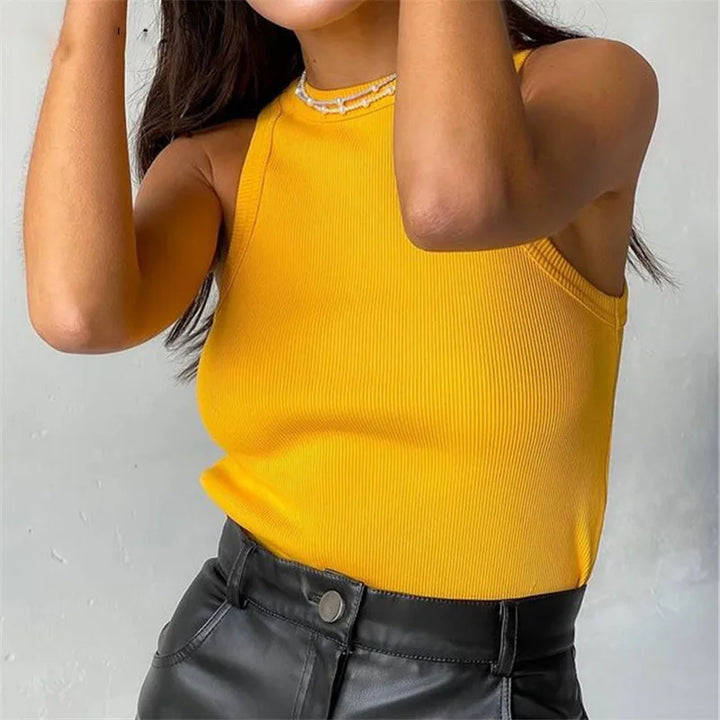 Lässiges schulterfreies Tanktop für Frauen