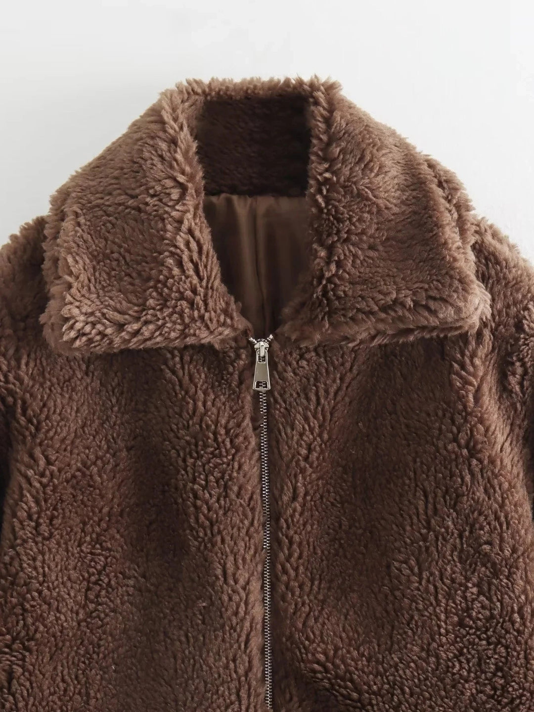 Mia | Kuschelige Teddyjacke im Oversized-Stil