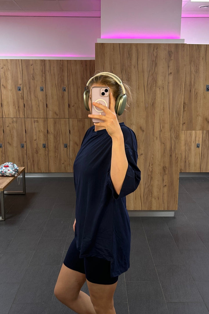 Loafer Hemd und Shorts Lounge Set für Damen