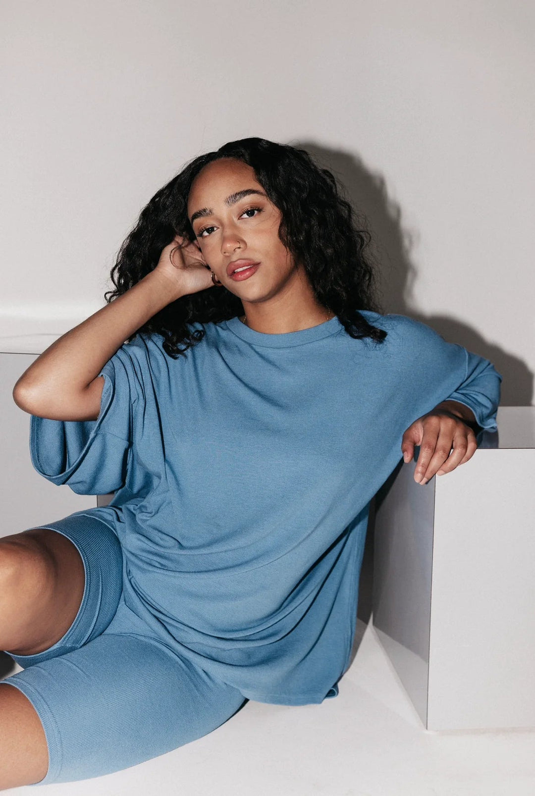 Loafer Hemd und Shorts Lounge Set für Damen