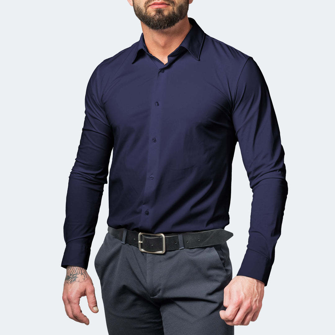 Maxim | Comfort Hemd – knitterfreier Stretch mit modernem Slim-Fit-Stil