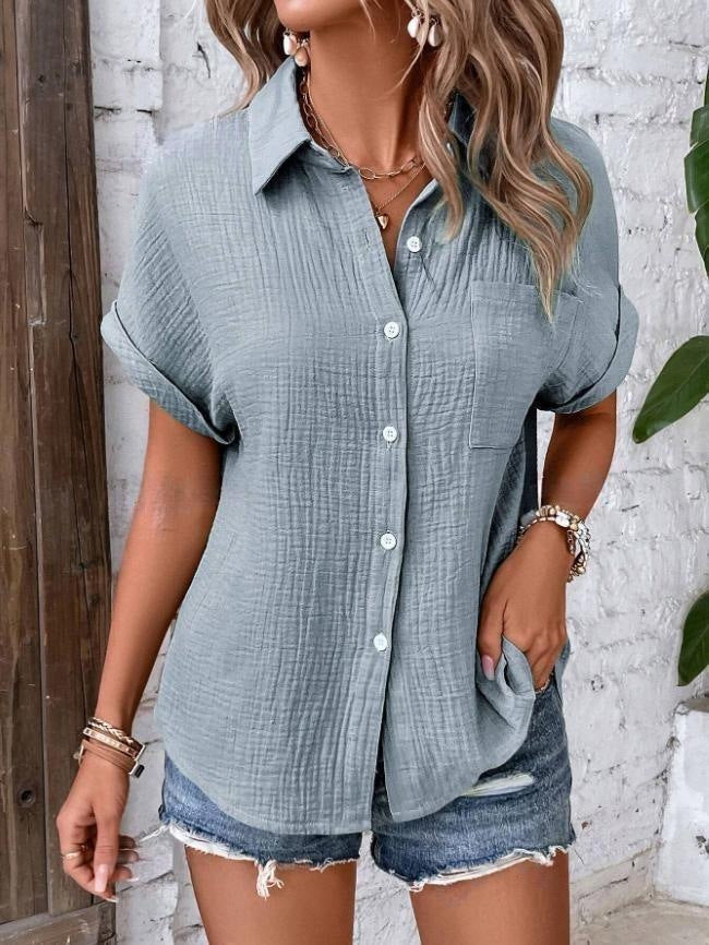 De Viva | Klassische Hemdbluse mit Stil