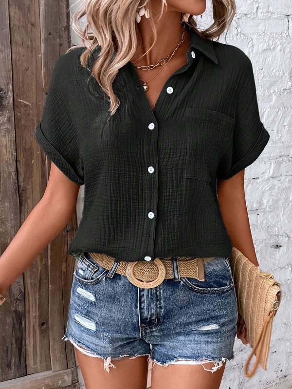 De Viva | Klassische Hemdbluse mit Stil