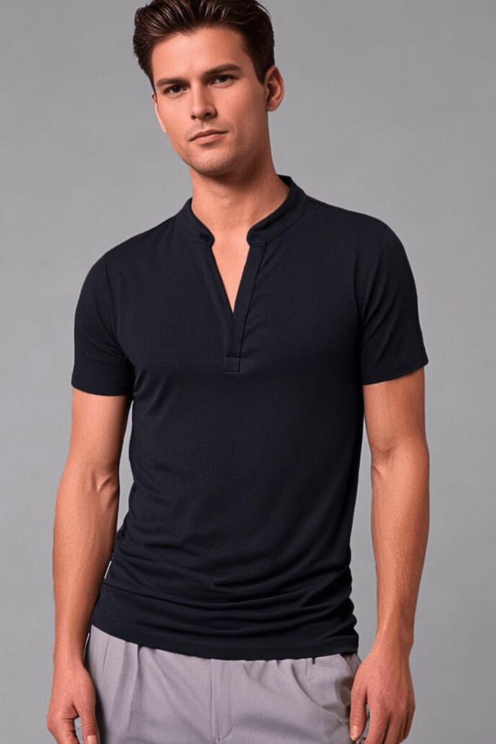 Kent | Bequemer Henley-Pullover mit Knopfleiste