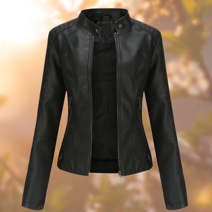 Nanna Lederjacke Frühling Bikerjacke für moderne City-Abenteuer