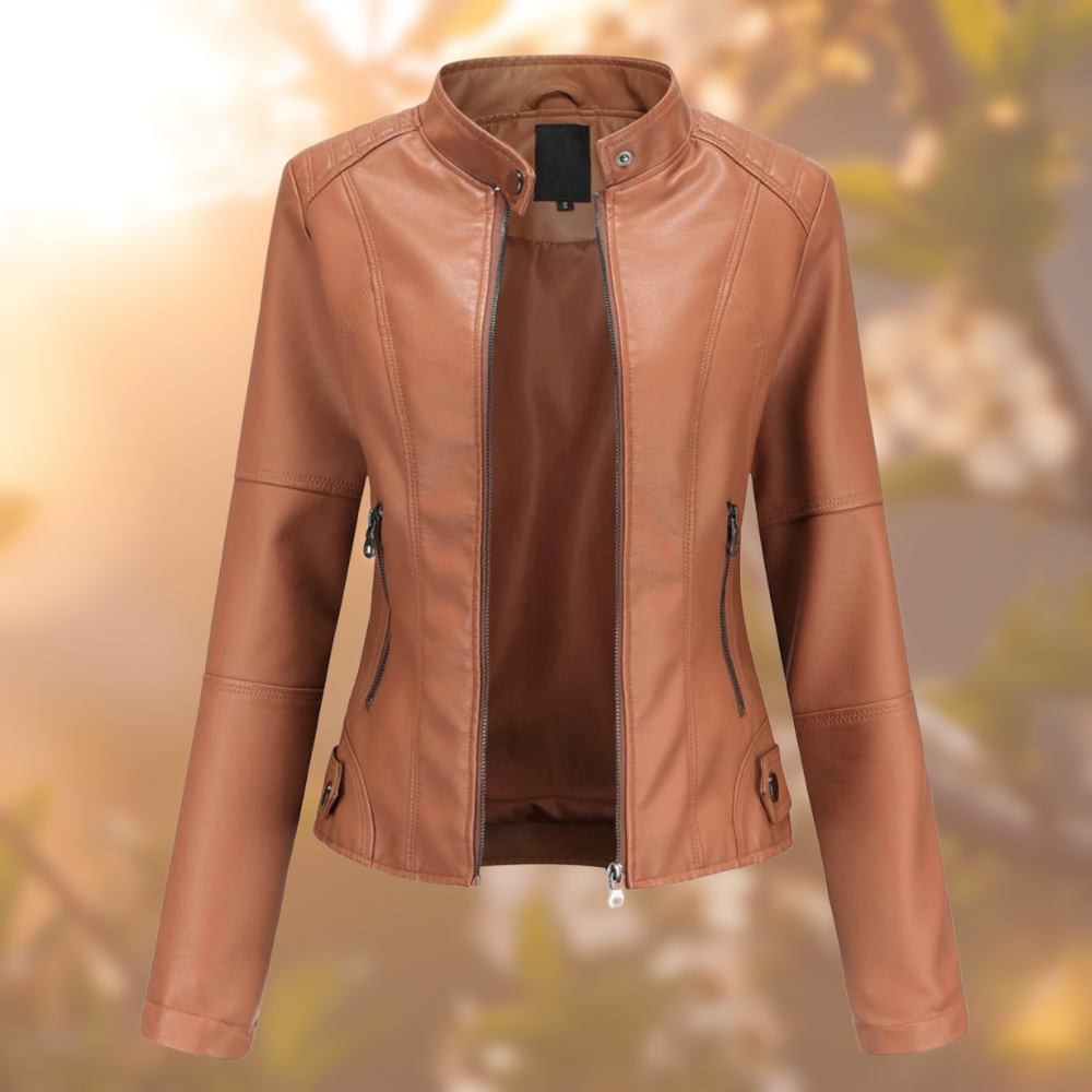 Nanna Lederjacke Frühling Bikerjacke für moderne City-Abenteuer