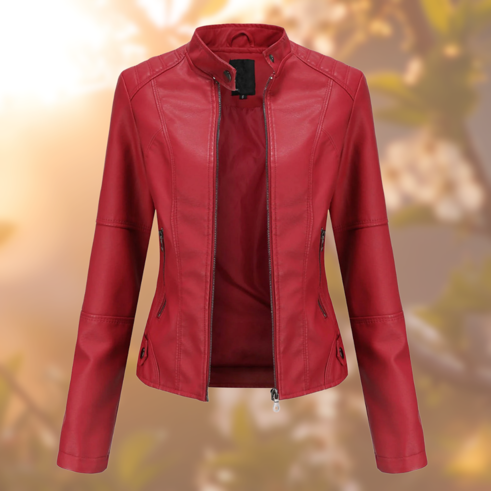 Nanna Lederjacke Frühling Bikerjacke für moderne City-Abenteuer
