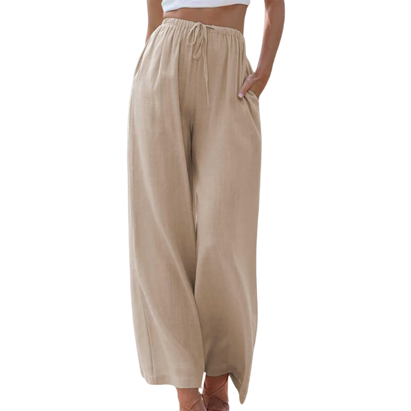 Adeline | Bequeme Baumwoll-Leinenhose mit Eleganz