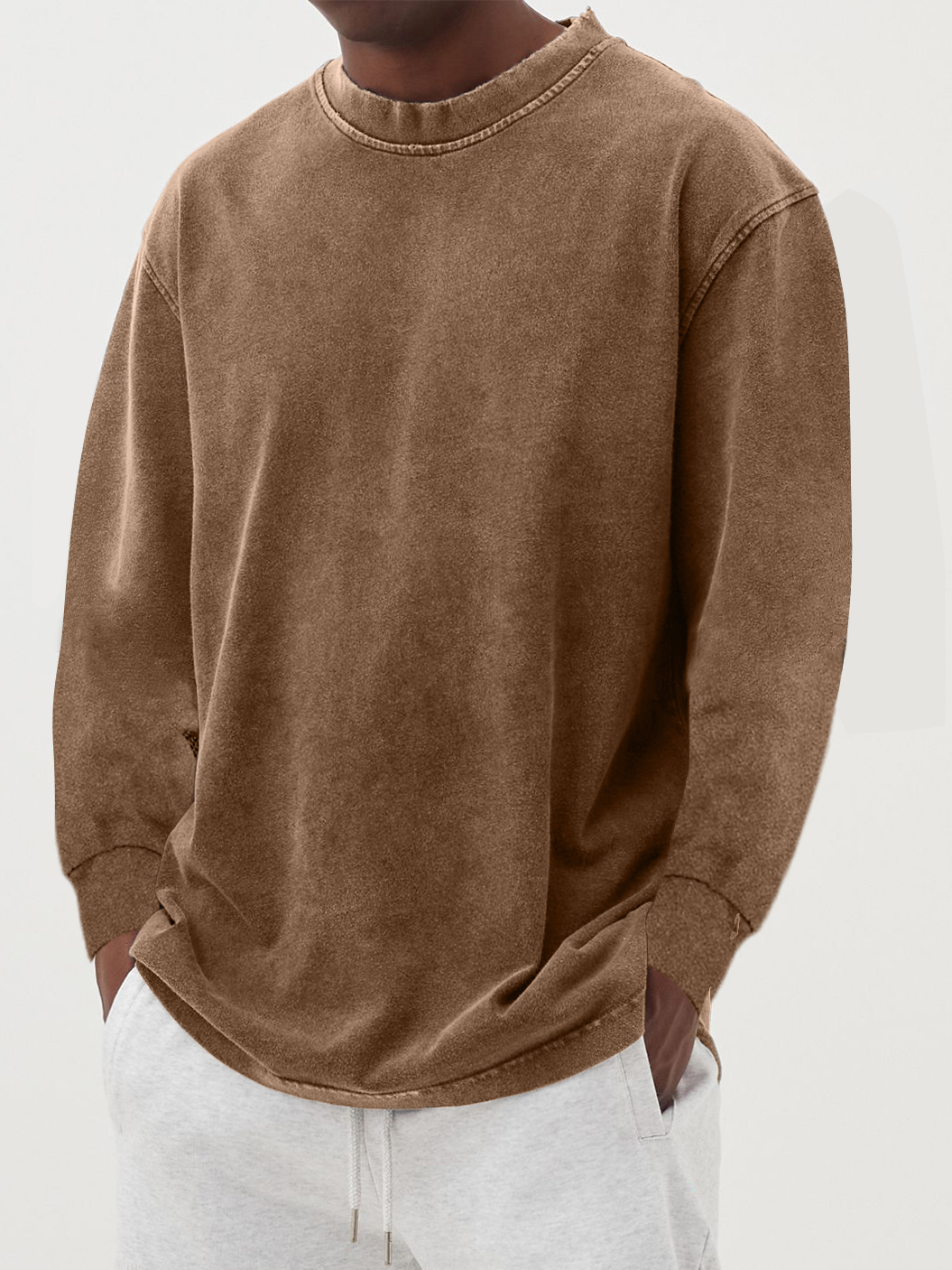Thomas | Langarmshirt mit Rundhalsausschnitt
