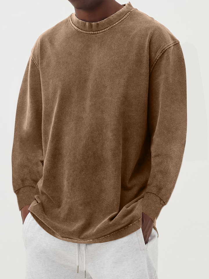 Thomas | Langarmshirt mit Rundhalsausschnitt