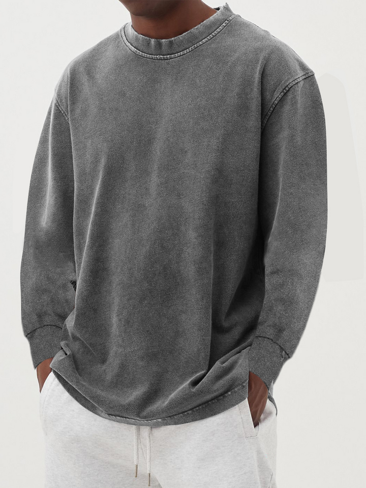 Thomas | Langarmshirt mit Rundhalsausschnitt
