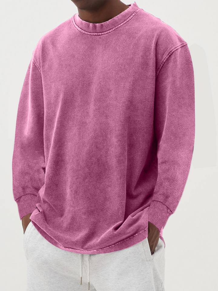 Thomas | Langarmshirt mit Rundhalsausschnitt