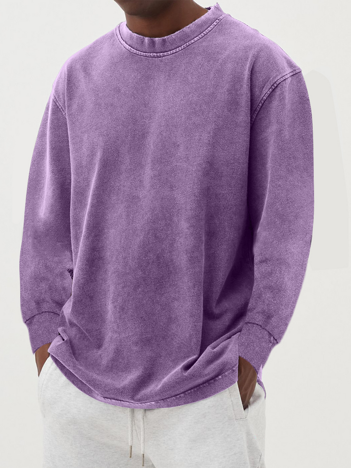 Thomas | Langarmshirt mit Rundhalsausschnitt