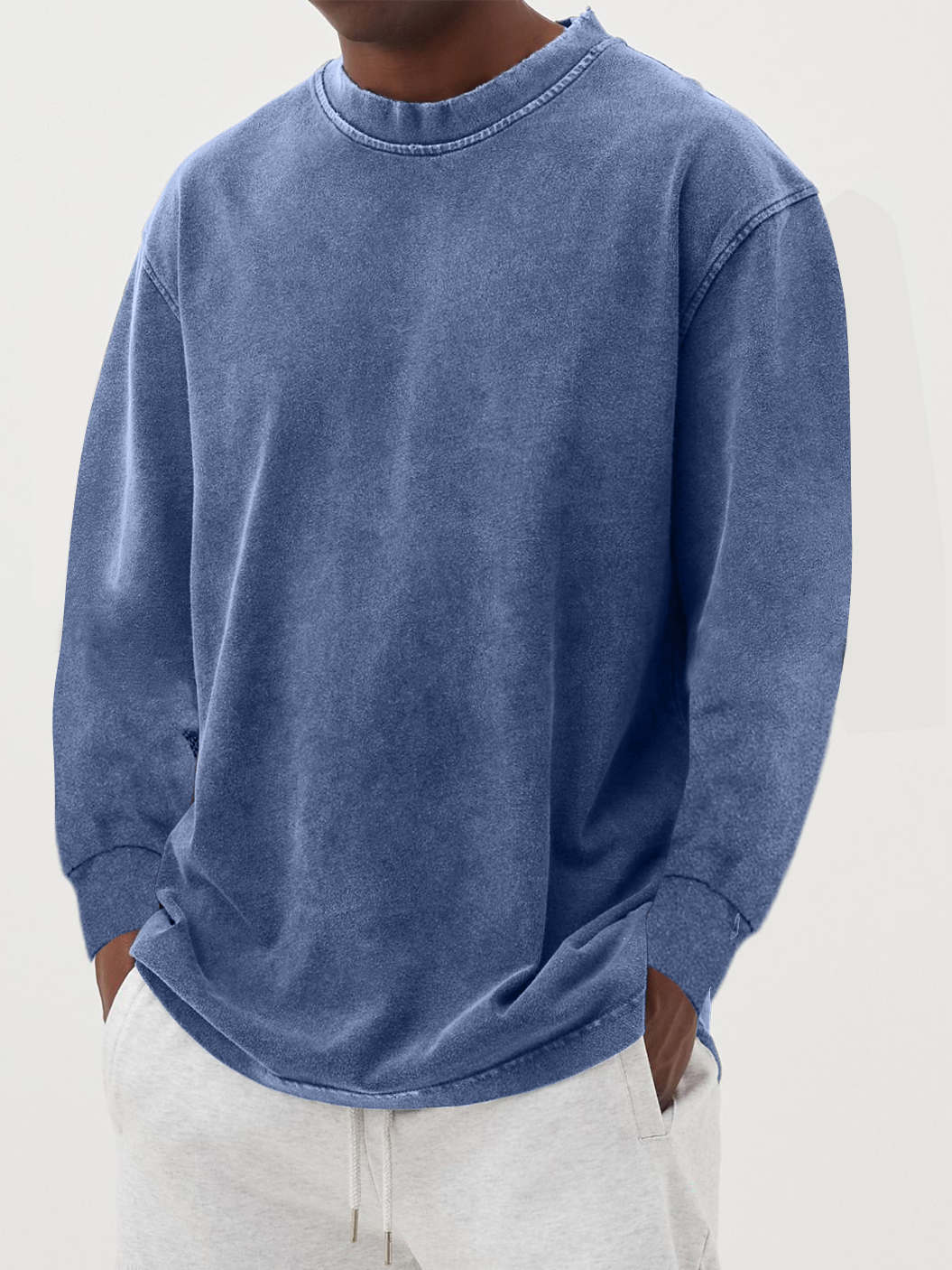 Thomas | Langarmshirt mit Rundhalsausschnitt