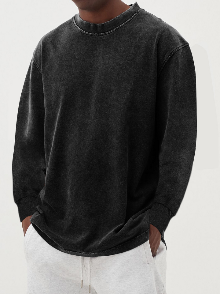 Thomas | Langarmshirt mit Rundhalsausschnitt
