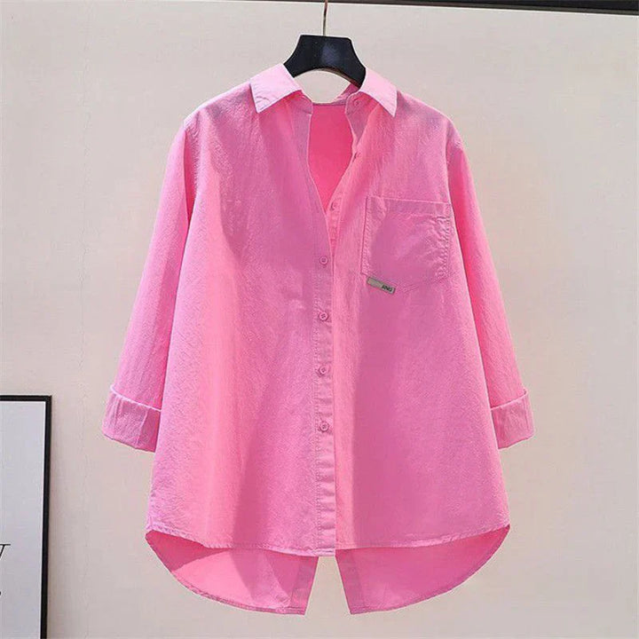 Damen | Tunika-Shirt aus Baumwolle in Übergröße