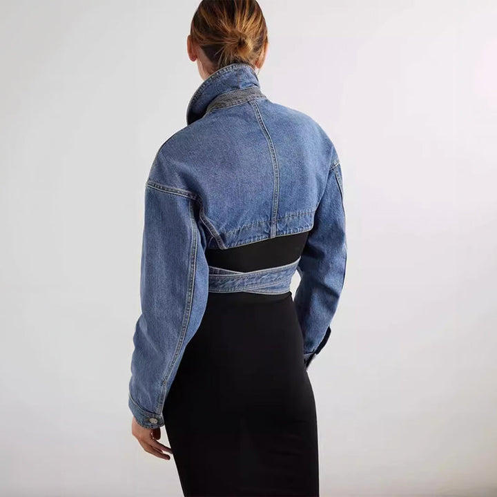 Elise Leroy | Stylische Jeansjacke mit Cut-Outs