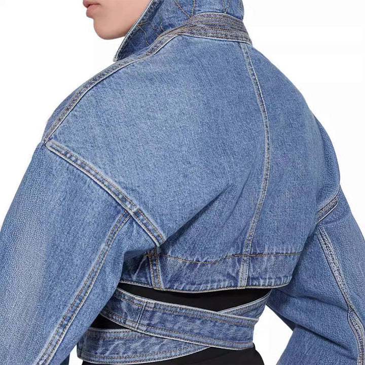 Elise Leroy | Stylische Jeansjacke mit Cut-Outs