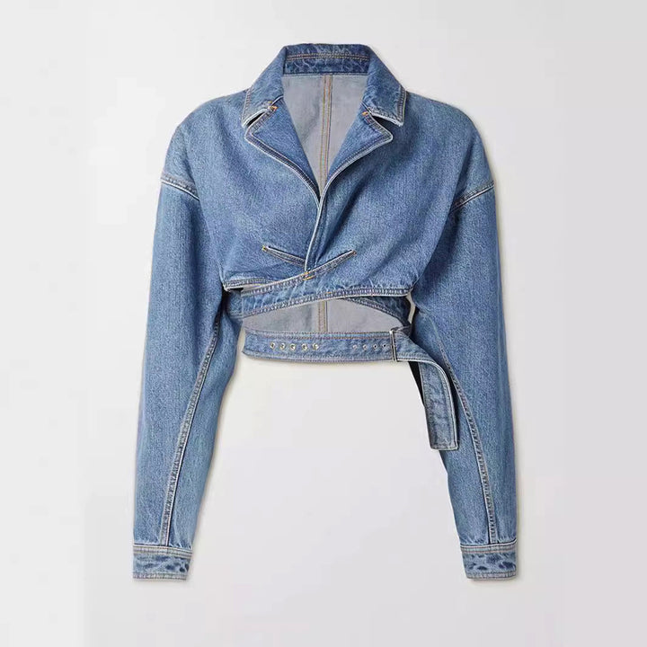 Elise Leroy | Stylische Jeansjacke mit Cut-Outs