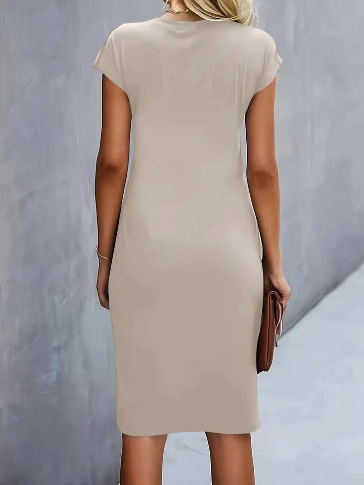 Lea | Klassisches Rundhals-Kleid für Damen