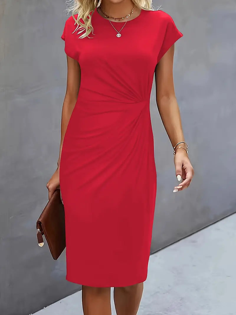 Lea | Klassisches Rundhals-Kleid für Damen