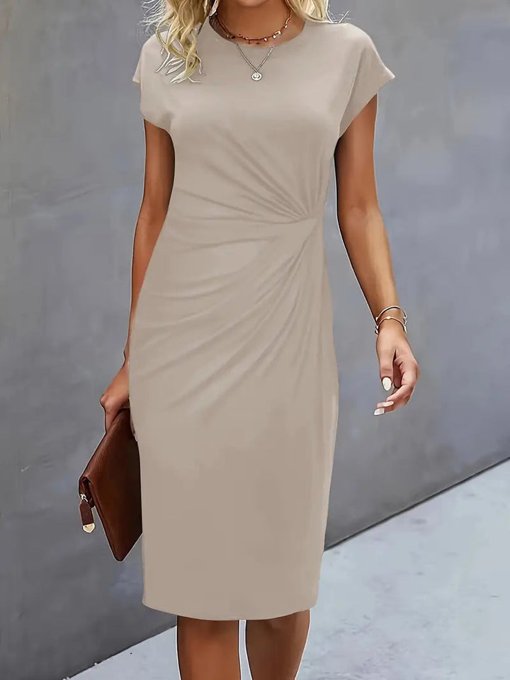 Lea | Klassisches Rundhals-Kleid für Damen