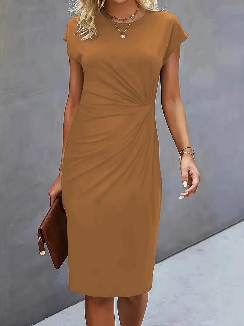 Lea | Klassisches Rundhals-Kleid für Damen