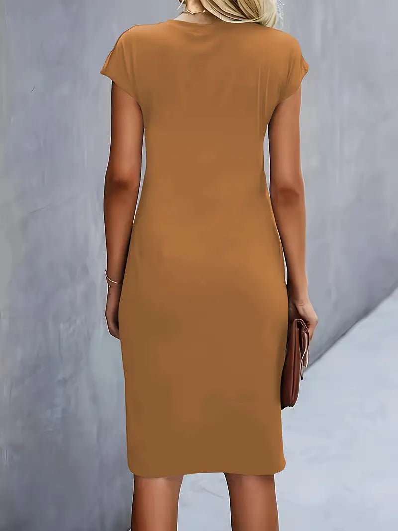 Lea | Klassisches Rundhals-Kleid für Damen